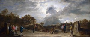 Boeren bij het boogschieten door David Teniers the Younger